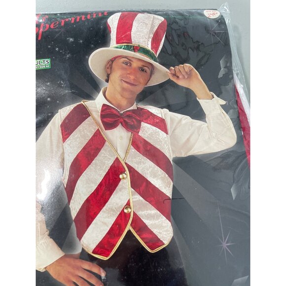 Mr Peppermint Uncle Sam Costume One Size Chest Up To Size 42 Holiday NEW - Picture 9 of 9